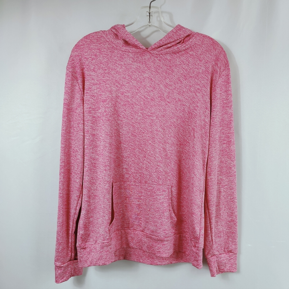 Eevee Pink Heather Hoodie Hooded Long Sleeve Sweatshirt, Sz XL